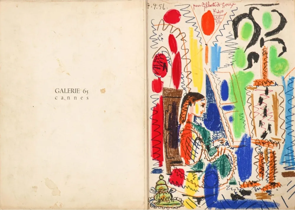 Lithographie Picasso - L'atelier de Cannes 1958