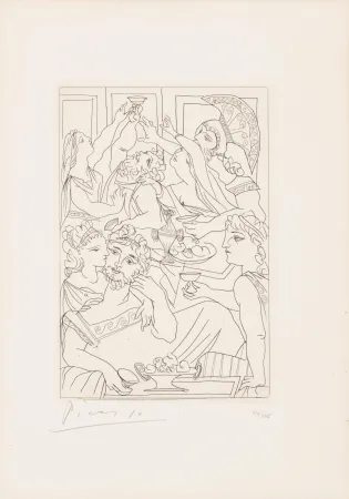 Stich Picasso - Le festin, pl. 6