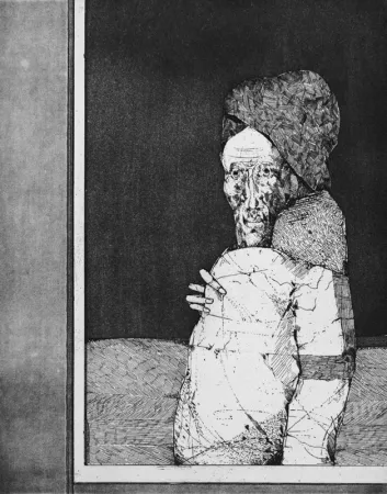 Radierung Plattner - La finestra