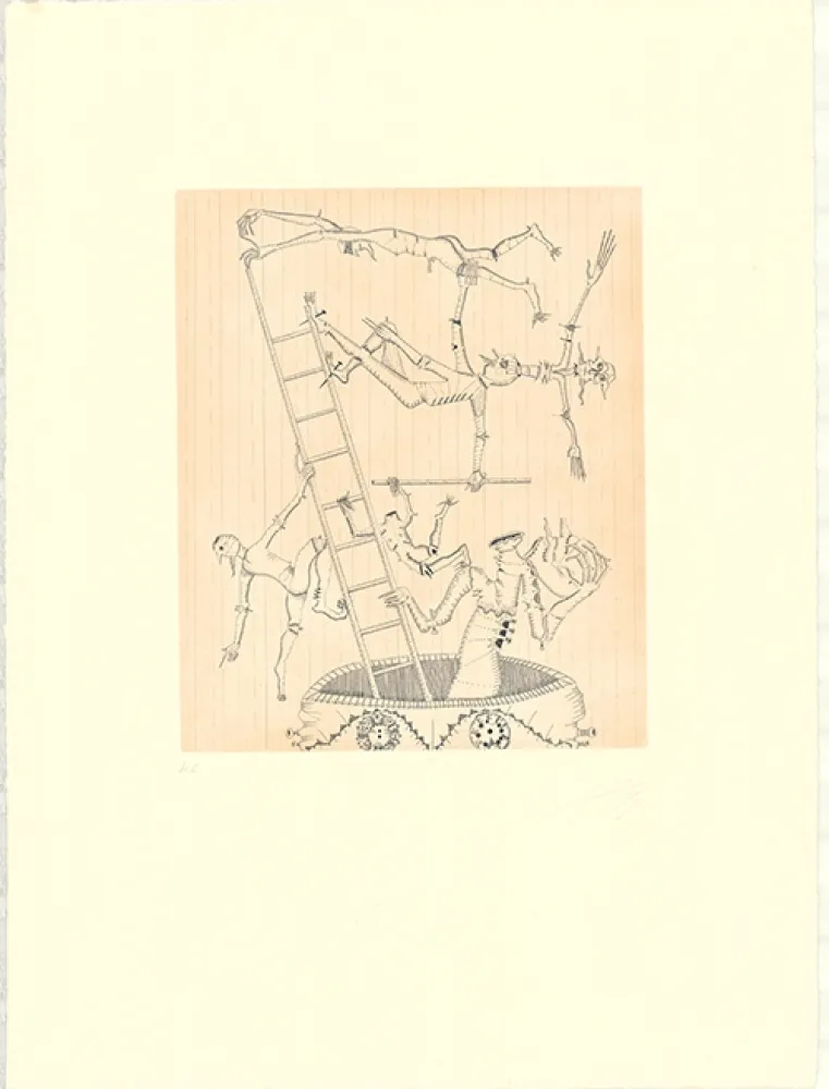 Radierung Und Aquatinta Ponç - Equilibrio