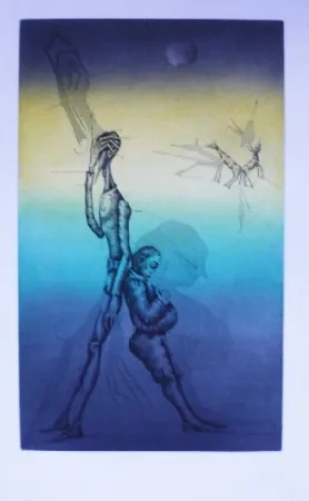 Radierung Und Aquatinta Ponç - Quichotte 13