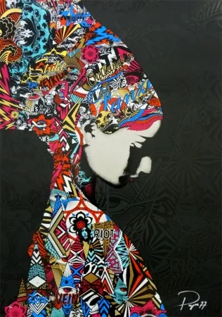 Siebdruck Prefab77 - Oulandos D'amour - Black/Blue