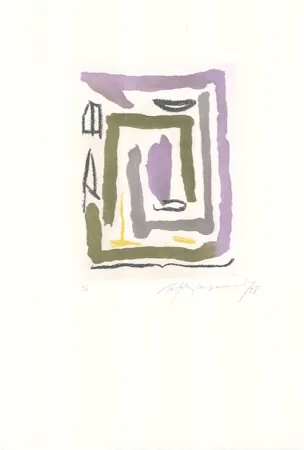 Radierung Und Aquatinta Ràfols Casamada - Laberint-2