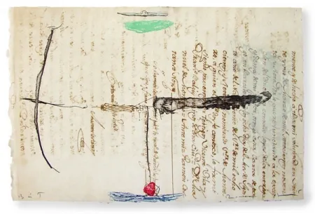 Radierung Und Aquatinta Riera I Arago - Airplane with Red Tail