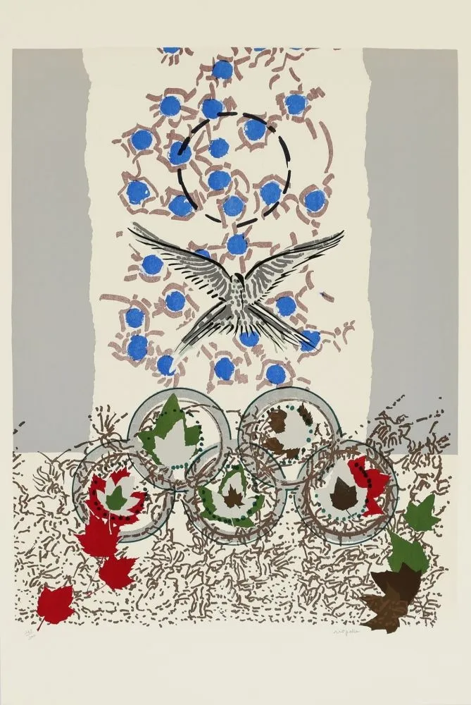 Lithographie Riopelle - JO 1988