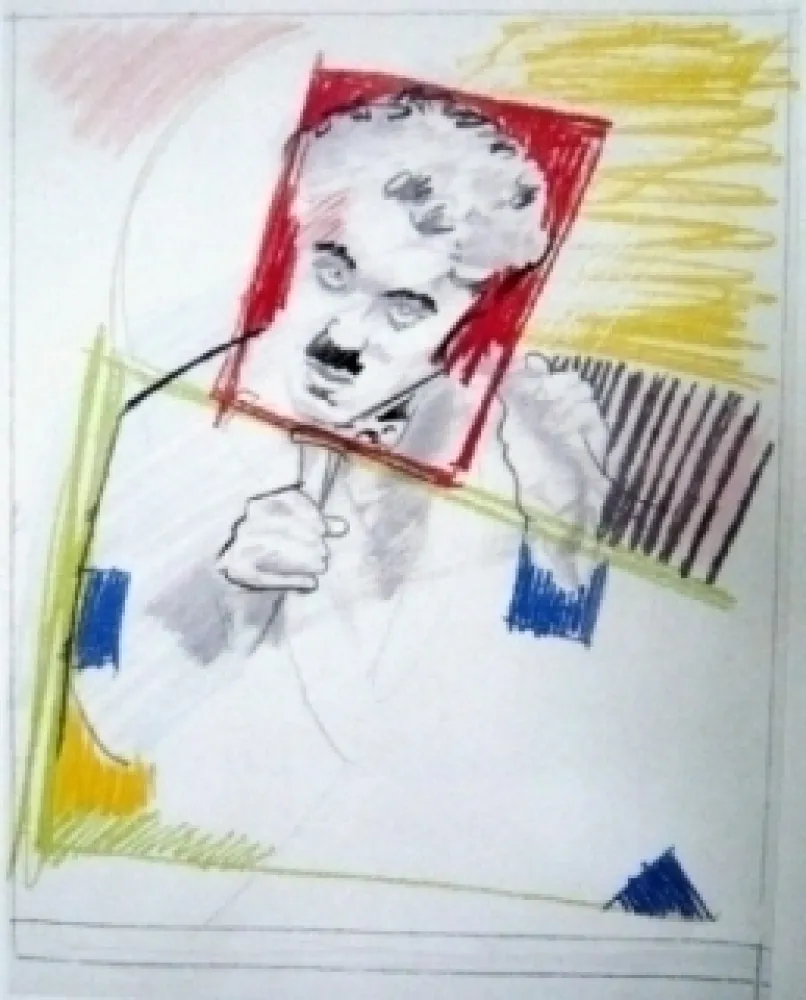 Siebdruck Rivers - Early Chaplin