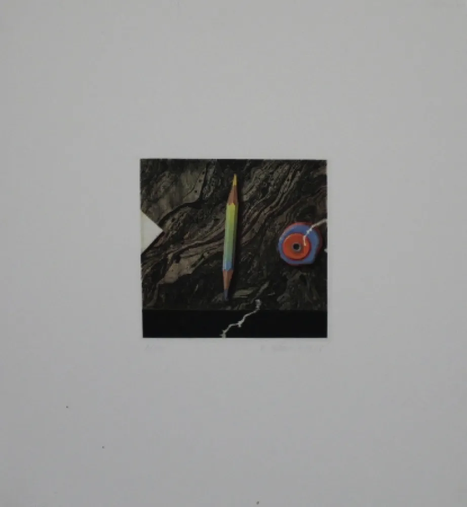 Radierung Und Aquatinta Rösel - Buntstift