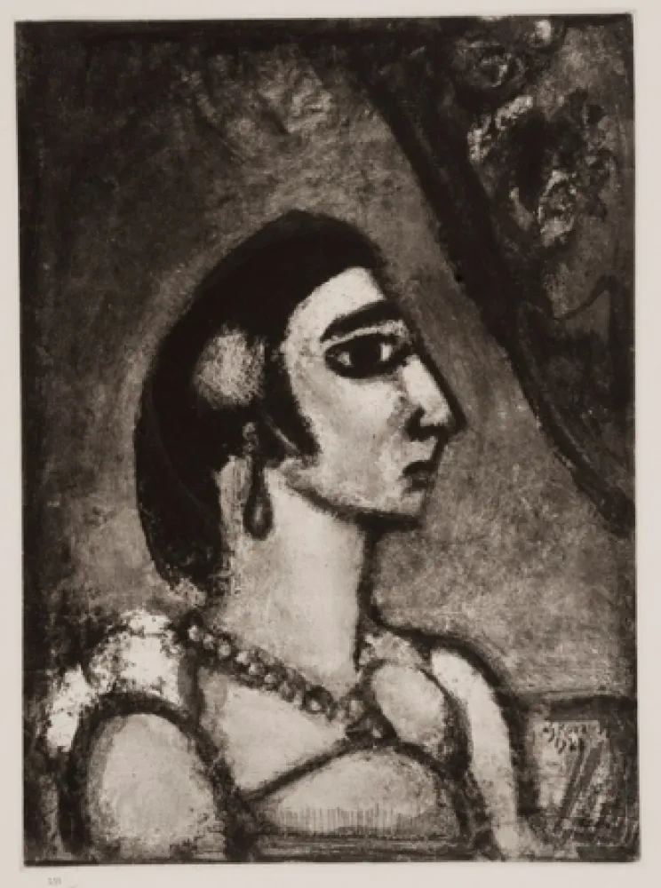 Aquatinta Rouault - La Beautè
