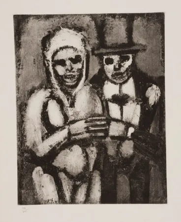 Aquatinta Rouault - Les deux bonnes soeurs