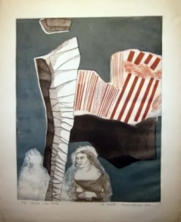 Radierung Und Aquatinta Runcan - La coquette