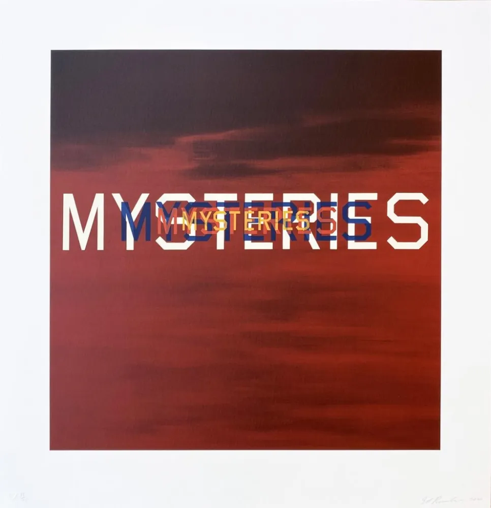 Lithographie Ruscha - Mysteries