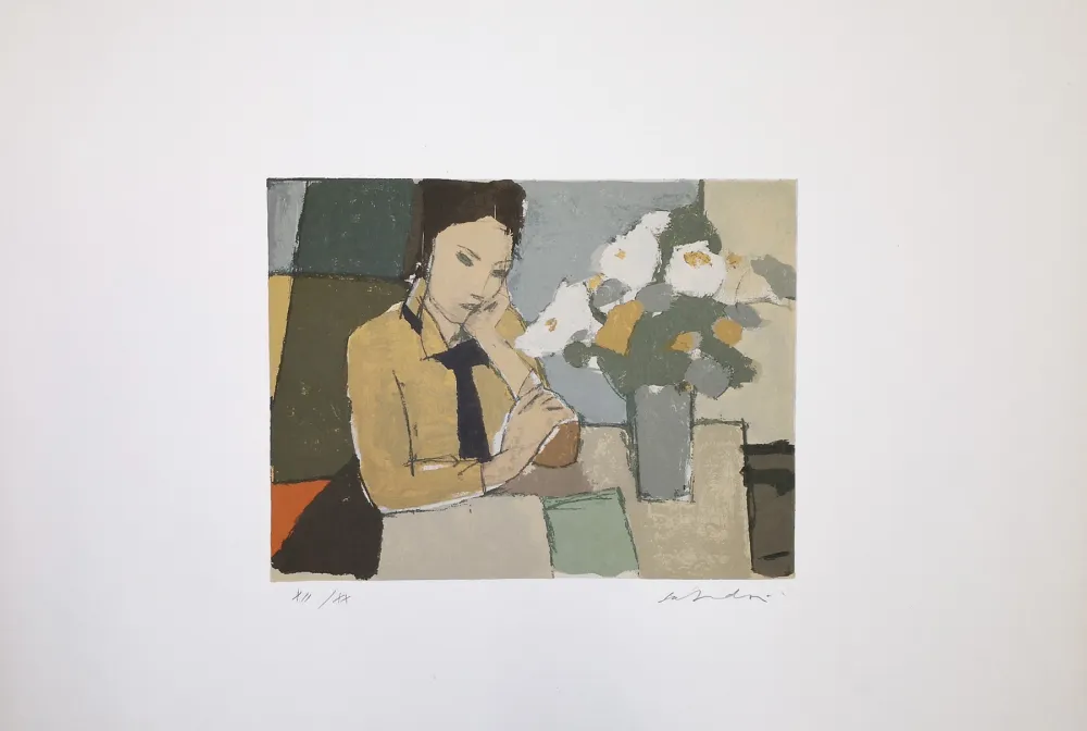 Siebdruck Salvadori - Busto di Flora