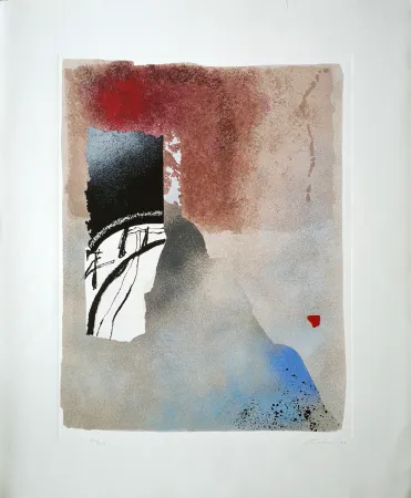 Radierung Santomaso - Composizione D