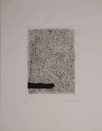Radierung Und Aquatinta Santomaso - Maglia interrotta