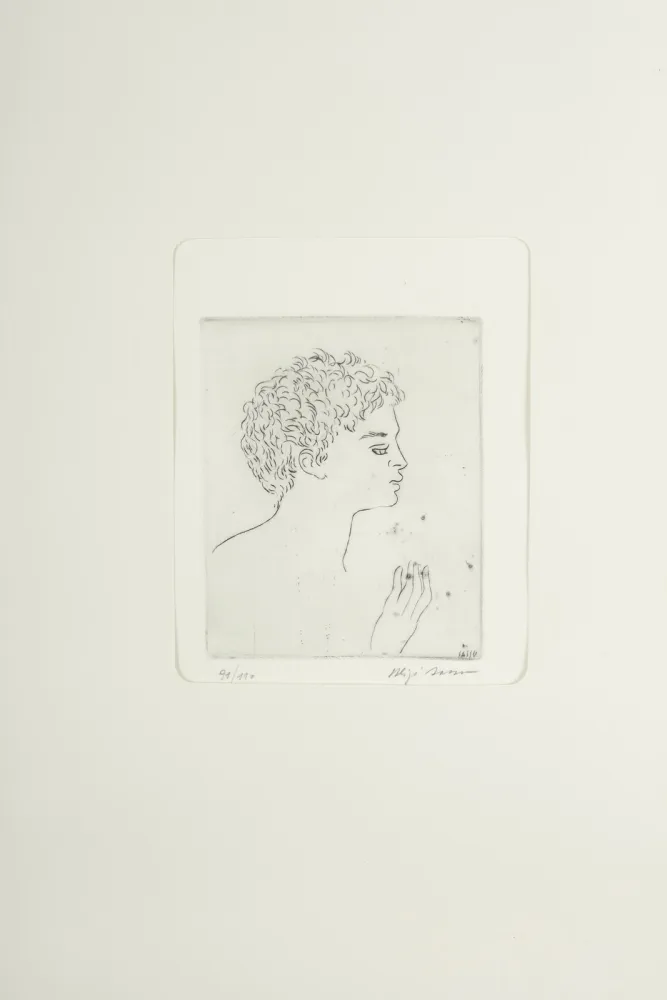 Kaltnadelradierung Sassu - Testa di Argonauta