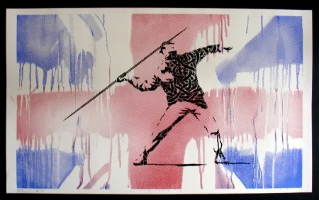 Siebdruck Schade - Bansky UK Flag