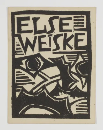 Holzschnitt Schmidt-Rottluff - Exlibris Else Weiske
