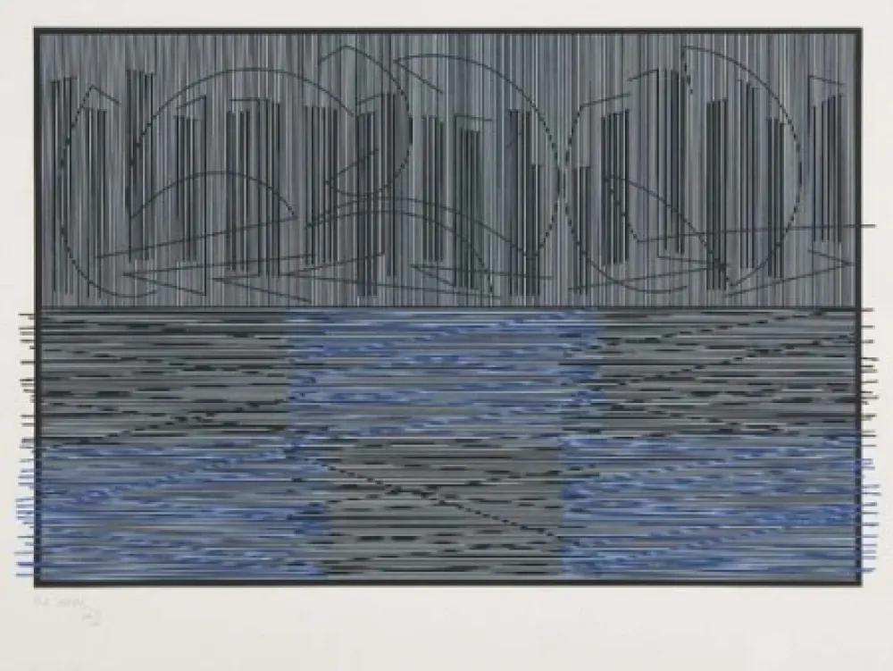 Siebdruck Soto - Escritura compuesta, 1974