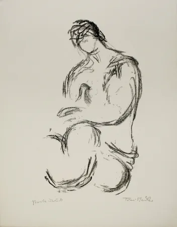 Lithographie Stadler - Weiblicher Akt / Female Nude