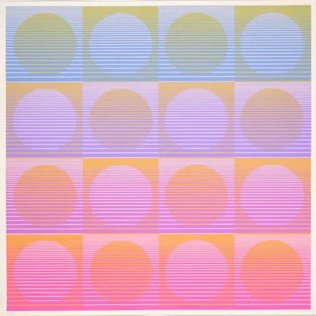 Siebdruck Stanczak - Aerial, from Twelve Progressions