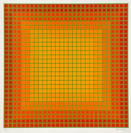 Siebdruck Stanczak - Let It Be Orange