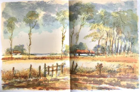 Lithographie Steinlen - Forêt voisine