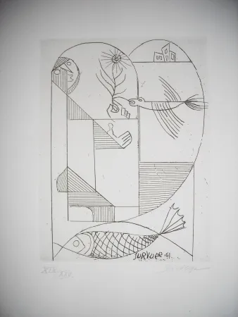 Radierung Survage - The international avant garde 4