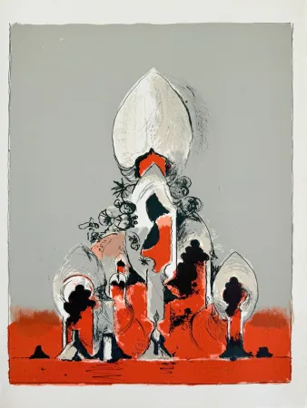 Lithographie Sutherland - Hommage à San Lazzaro