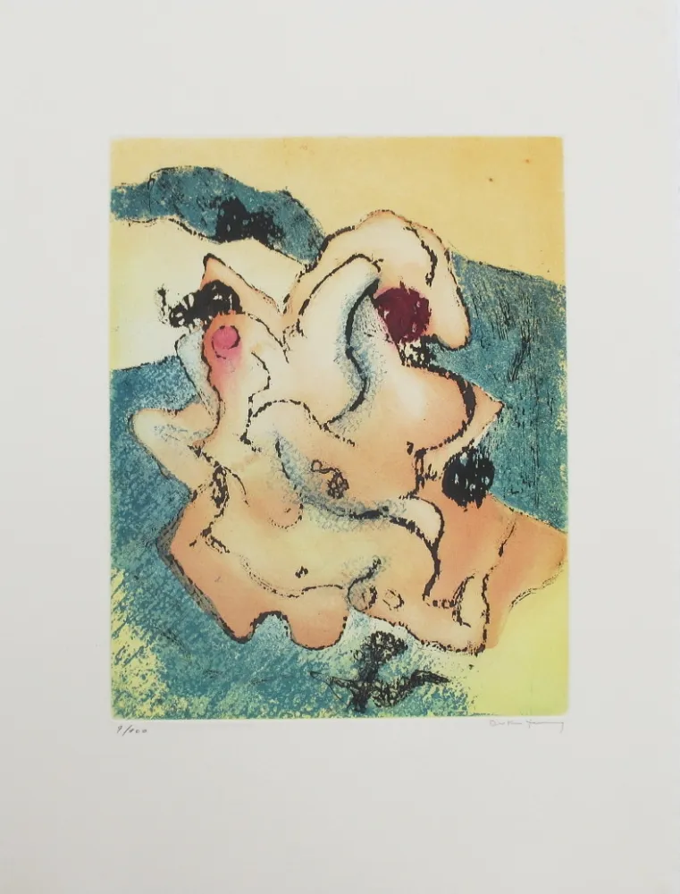 Radierung Und Aquatinta Tanning - C'est au soleil