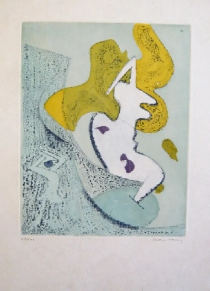 Radierung Und Aquatinta Tanning - Composition 2