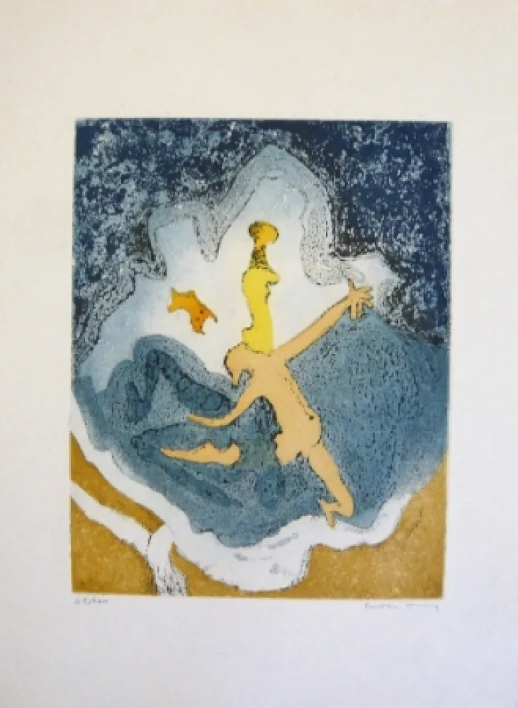 Radierung Und Aquatinta Tanning - Composition 6