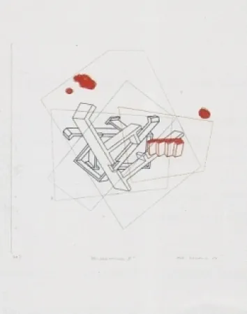 Radierung Und Aquatinta Tiscornia - Des-habitationes 2