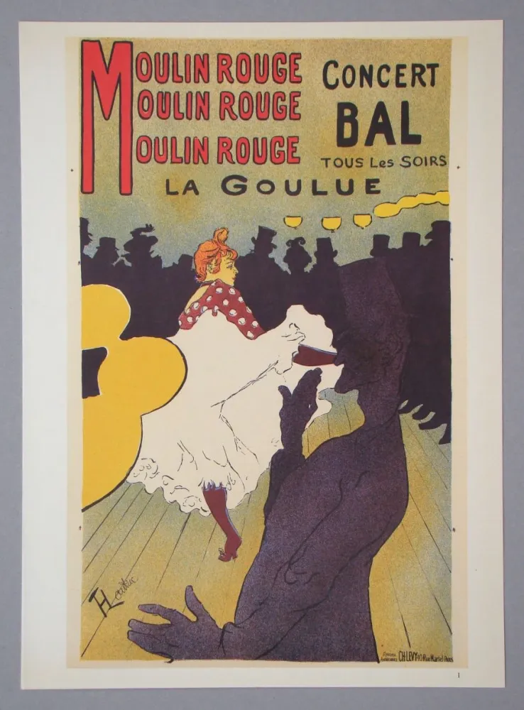 Heliogravüre Toulouse-Lautrec - Moulin-Rouge - La Goulue