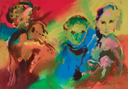 Siebdruck Treccani - La famiglia di suonatori