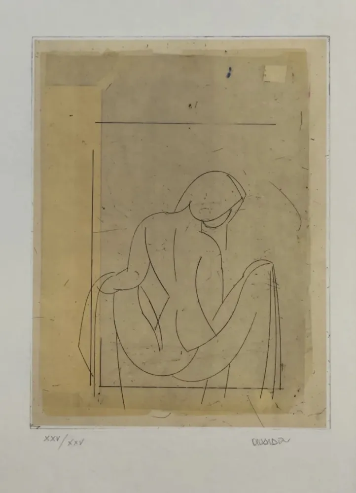 Radierung Valdés - Desnudo