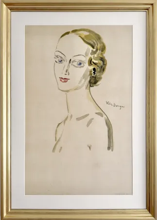 Lithographie Van Dongen - Mademoiselle Paris