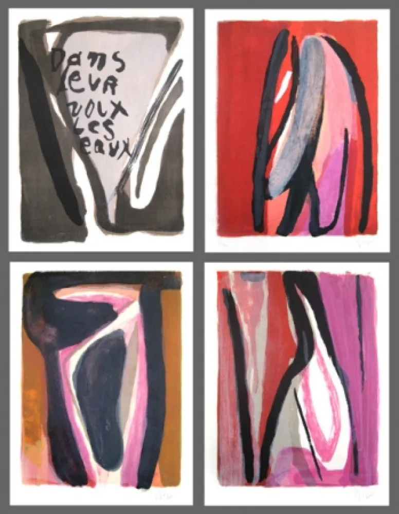 Illustriertes Buch Van Velde - Dans leurs voix les eaux