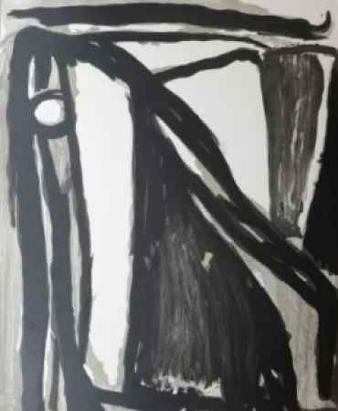 Lithographie Van Velde - Décantement