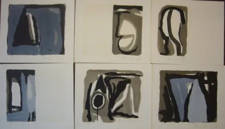 Lithographie Van Velde - La folie du jour