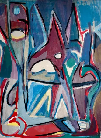 Lithographie Van Velde - Sans titre 