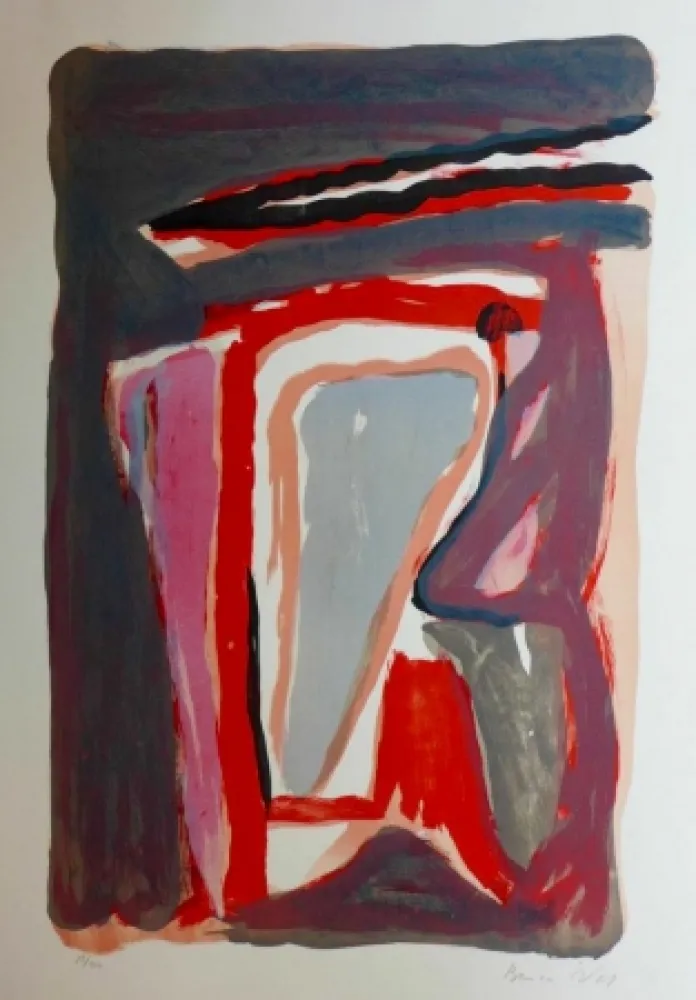 Lithographie Van Velde - Sans titre