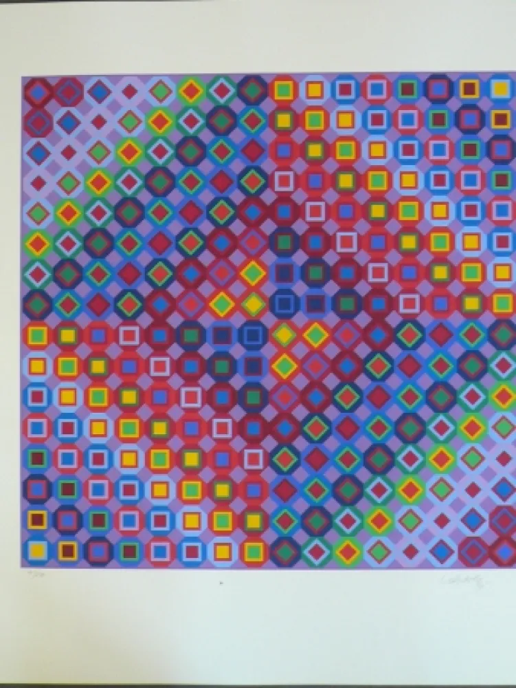 Siebdruck Vasarely - Composition