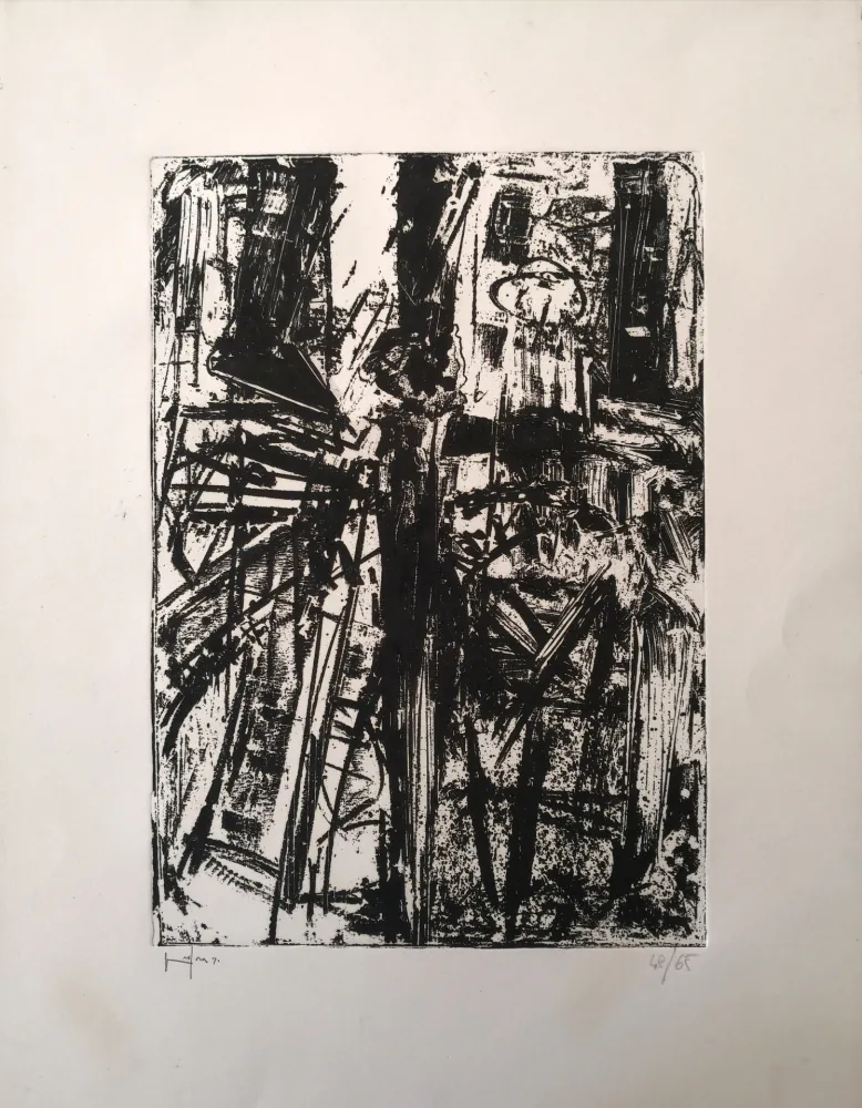 Radierung Vedova - De America II