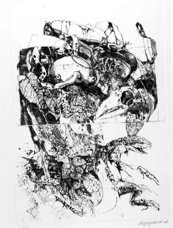 Radierung Vespignani - Rifiuti