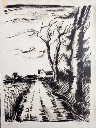 Stich Vlaminck - Maurice de Vlaminck - Chemin de Manou, 1956 (Tete qui Tourne)