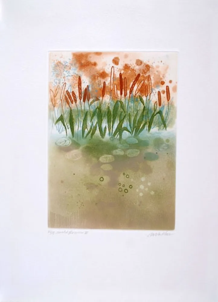 Radierung Walker - Midi flowers III