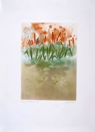 Radierung Walker - Midi flowers III