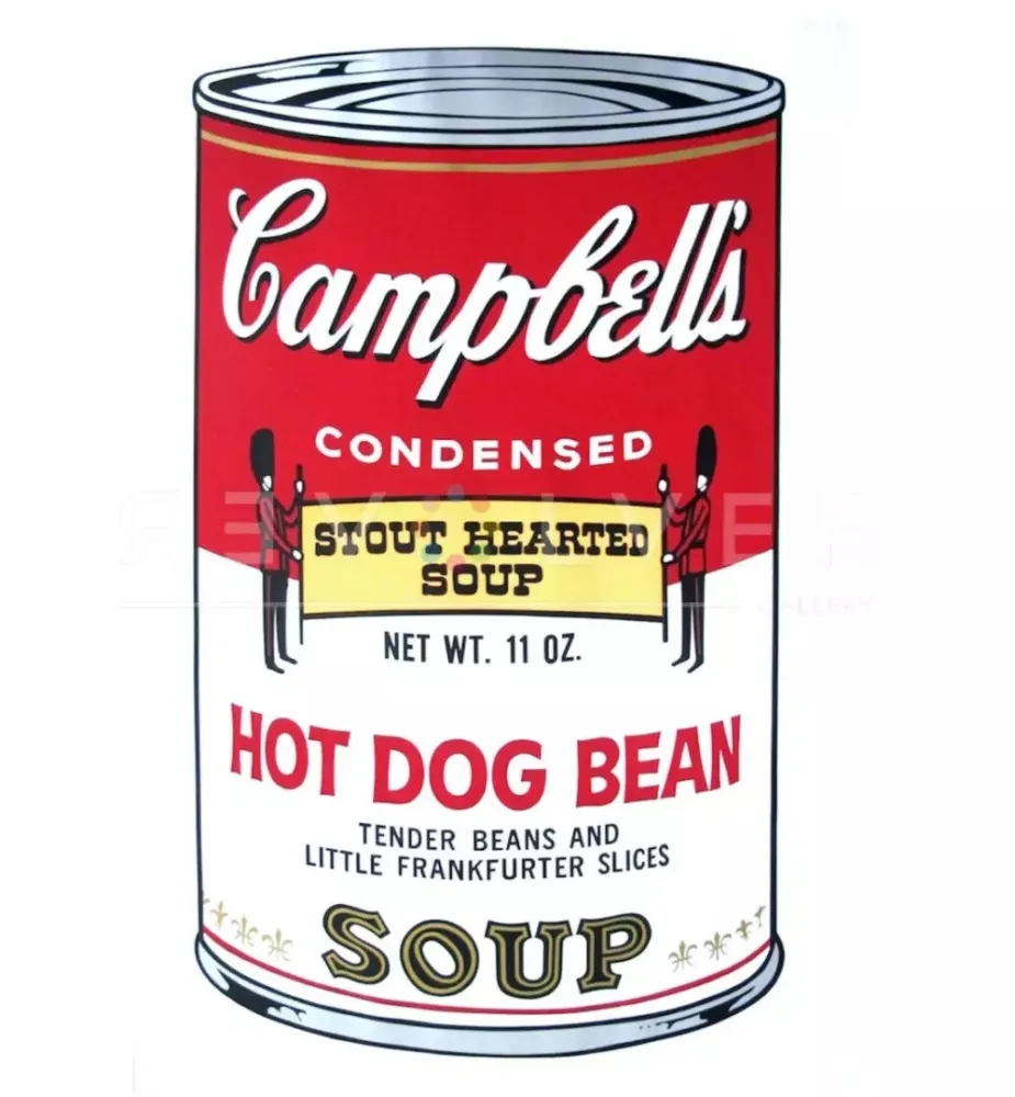 Siebdruck Warhol - Campbell's Soup: Hot Dog Bean