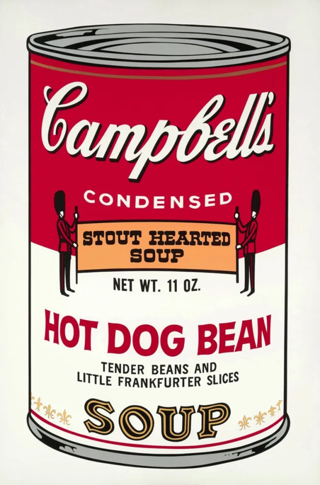 Siebdruck Warhol - Campbell's Soup: Hot Dog Bean