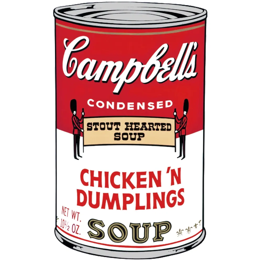 Siebdruck Warhol - Campbells Soup II: Chicken N Dumplings (FS II.58)